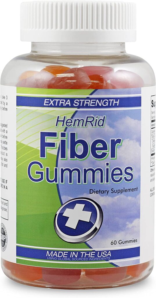 HemRid Fiber Gummies for Hemorrhoids - Fast Hemorrhoid Treatment Pain Relief. Help Heal Hemorrhoids Naturally, from The Inside Out. Proudly Made in The USA.